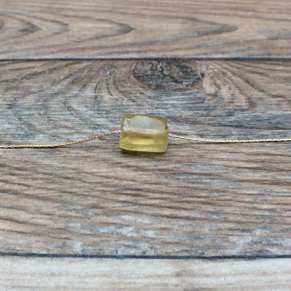 Raw Citrine choker, 14k gold filled, November birthstone - Picture 2 of 8